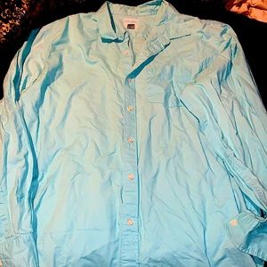 Old navy xxl baby blue button up dress shirt